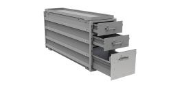 Drawer Unit - Long Heavy-Duty - 3 Drawers